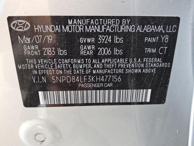 2019 HYUNDAI ELANTRA SE - 5NPD84LF3KH477156