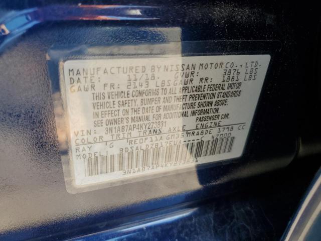 2019 NISSAN SENTRA S - 3N1AB7AP4KY273831