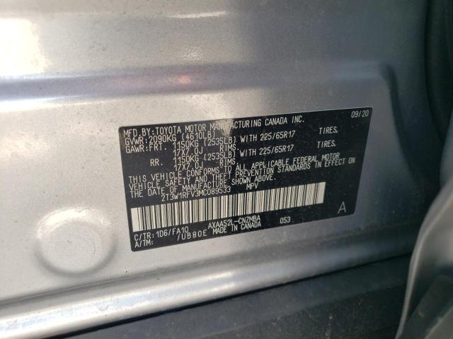 2021 TOYOTA RAV4 XLE - 2T3W1RFV3MC089533