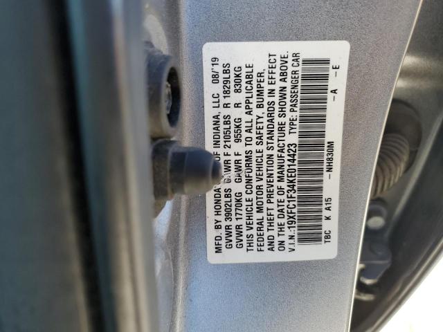 19XFC1F34KE014423 2019 HONDA CIVIC