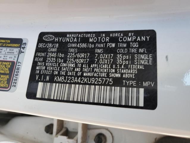 2019 HYUNDAI TUCSON SE - KM8J23A42KU925775
