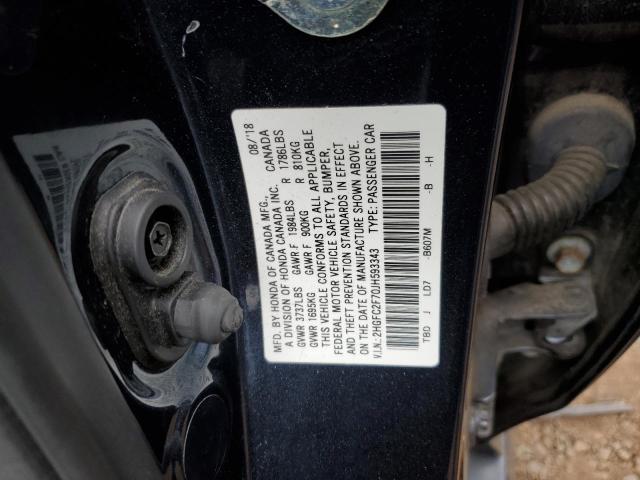 2018 HONDA CIVIC EX - 2HGFC2F70JH593343