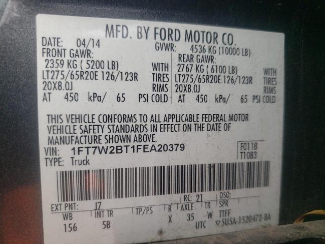 2015 FORD F250 SUPER - 1FT7W2BT1FEA20379
