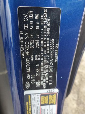 2019 KIA FORTE FE - 3KPF24AD9KE086366