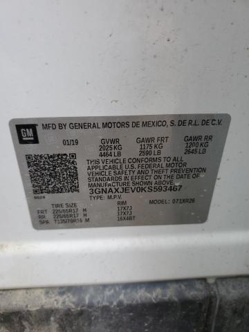 2019 CHEVROLET EQUINOX LT - 3GNAXJEV0KS593467