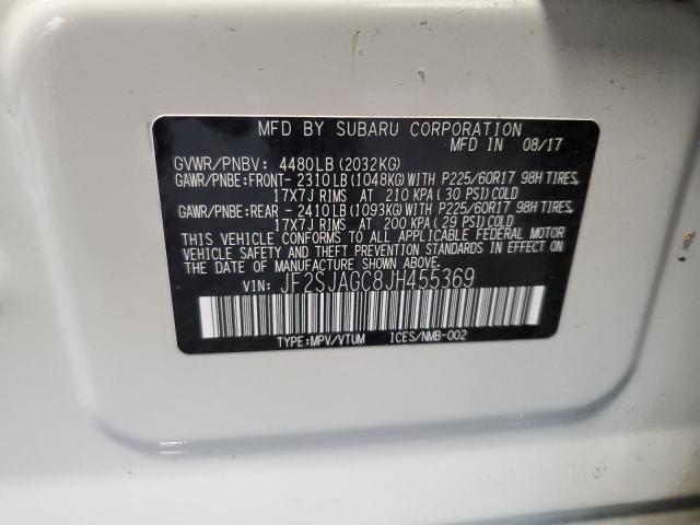 VIN JF2SJAGC8JH455369 2018 Subaru Forester, 2.5I Pr... no.13