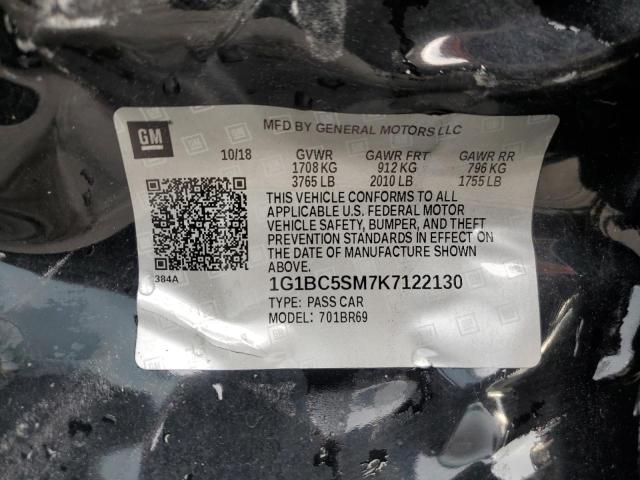 2019 CHEVROLET CRUZE LS - 1G1BC5SM7K7122130