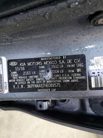 2017 KIA FORTE EX - 3KPFN4A87HE089575