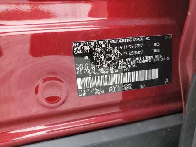 2021 TOYOTA RAV4 XLE - 2T3W1RFV9MW128740