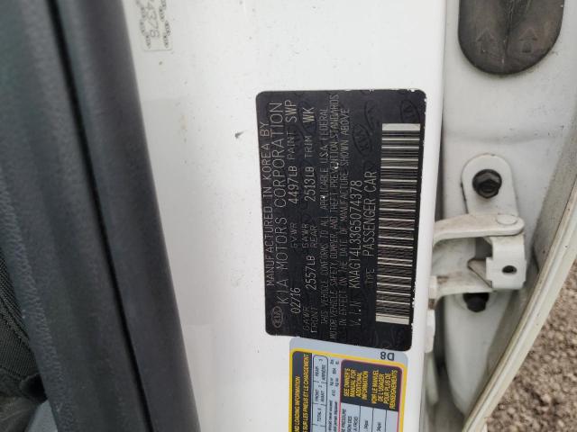 2016 KIA OPTIMA LX - KNAGT4L33G5074378