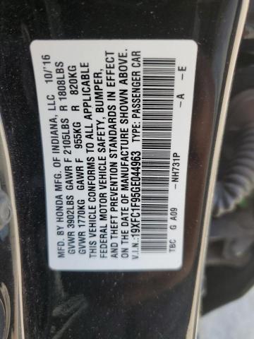2016 HONDA CIVIC TOUR - 19XFC1F95GE044963