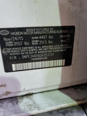 2016 HYUNDAI SONATA SPO - 5NPE34AF6GH353721