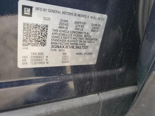 2020 CHEVROLET EQUINOX LT - 3GNAXJEV8LS617337