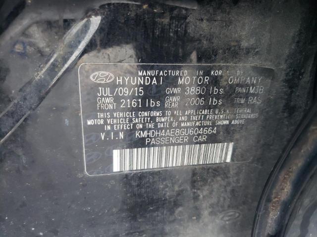 2016 HYUNDAI ELANTRA SE - KMHDH4AE8GU604664