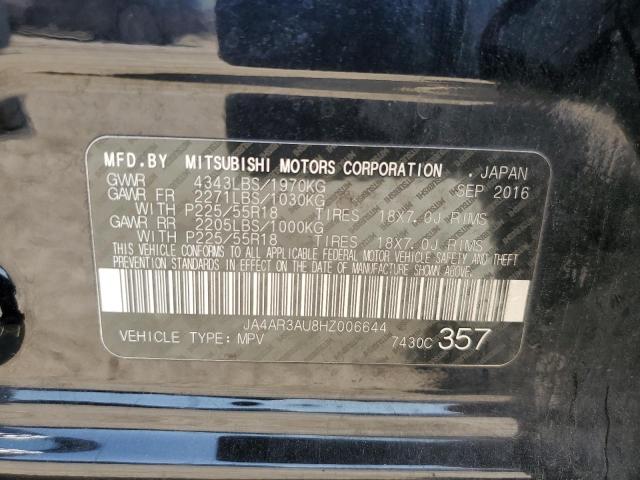 VIN JA4AR3AU8HZ006644 2017 Mitsubishi Outlander, ES no.14