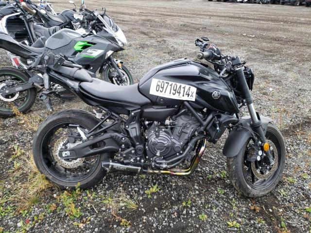 YAMAHA MT07 2023 black  gas JYARM32E0PA007682 photo #1