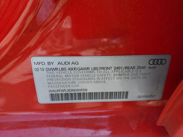 VIN WAUFFAFLXDN040558 2013 Audi A4, Premium Plus no.12