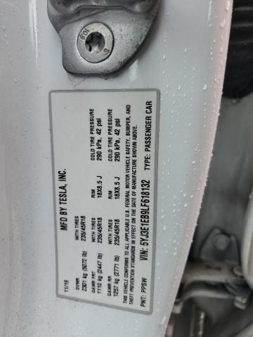 2020 TESLA MODEL 3 - 5YJ3E1EB9LF618132