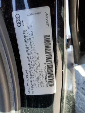 2016 AUDI S6 PRESTIG WAUH2AFC2GN152912