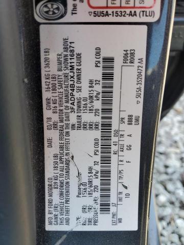 2018 FORD FIESTA SE - 3FADP4BJXJM116871