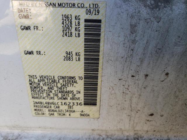 2020 NISSAN ALTIMA S - 1N4BL4BV6LC162336