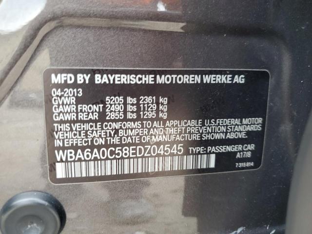 VIN WBA6A0C58EDZ04545 2014 BMW 6 SERIES no.13