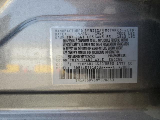 VIN 3N1AB8DV8MY328283 2021 Nissan Sentra, SR no.13