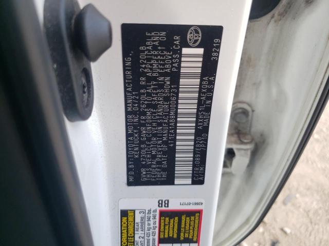 2021 TOYOTA AVALON XSE 4T1EA1AB8MU006731