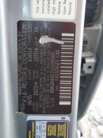 2016 KIA OPTIMA HYB - KNAGN4AD7G5098348