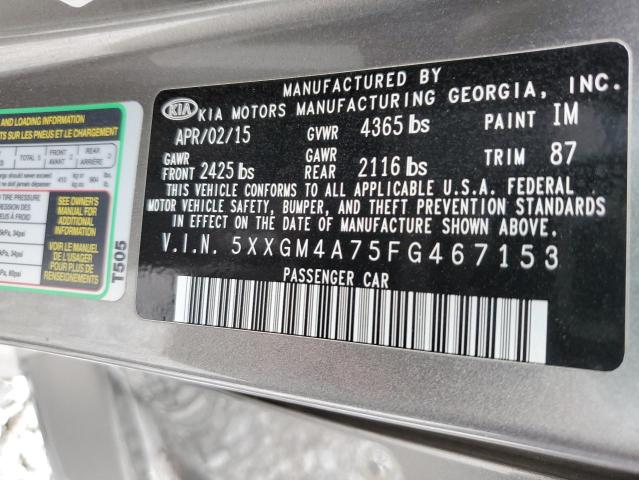 2015 KIA OPTIMA LX - 5XXGM4A75FG467153