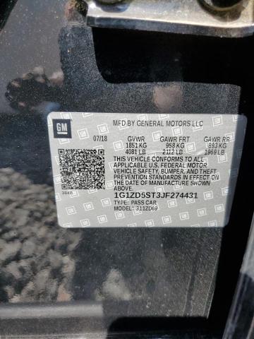 2018 CHEVROLET MALIBU LT - 1G1ZD5ST3JF274431