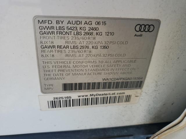 VIN WA1C2AFPXGA019364 2016 Audi Q5, Premium no.12