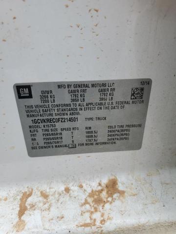 2015 CHEVROLET SILVERADO - 1GCVKREC0FZ214501