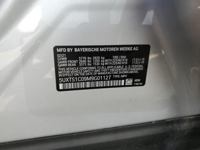 2021 BMW X3 XDRIVE3 - 5UXTS1C09M9G01127