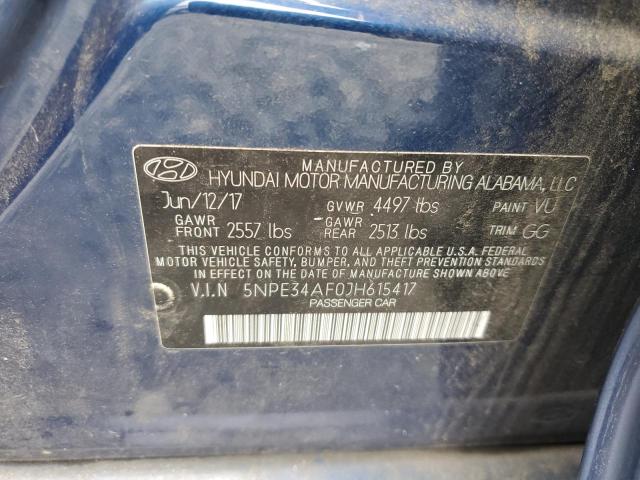 2018 HYUNDAI SONATA SPO - 5NPE34AF0JH615417