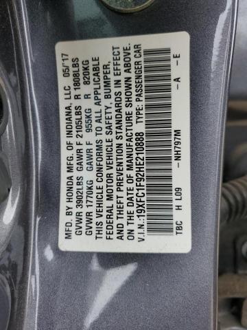 2017 HONDA CIVIC TOUR - 19XFC1F92HE210888