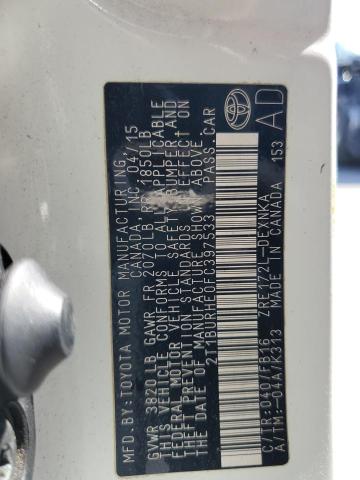 2015 TOYOTA COROLLA L - 2T1BURHE0FC397533