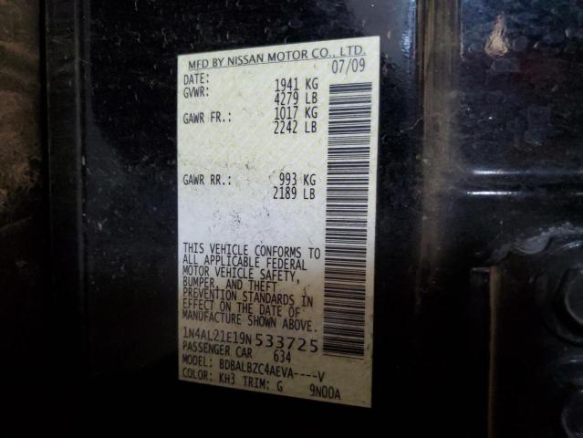 2009 NISSAN ALTIMA 2.5 #3305639756