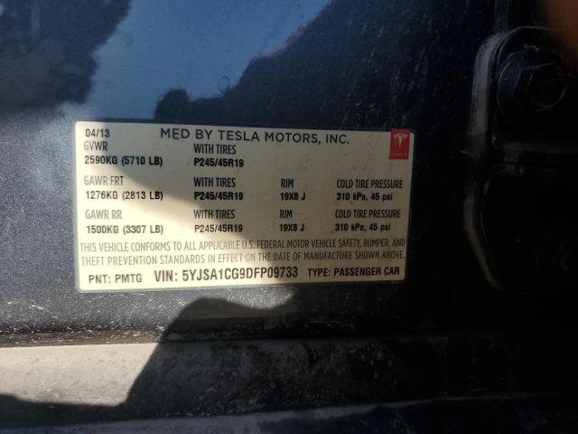 VIN 5YJSA1CG9DFP09733 2013 Tesla MODEL S no.12