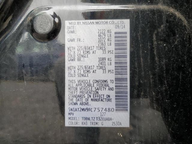 2015 NISSAN ROGUE S - 5N1AT2MV9FC757480