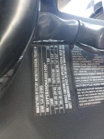 2010 VICTORY MOTORCYCLES CROSS ROAD - 5VPEB36D6A3001456