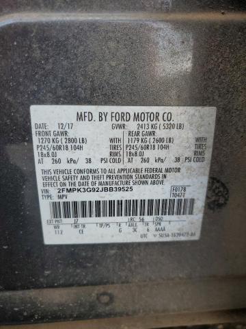 2018 FORD EDGE SE - 2FMPK3G92JBB39525