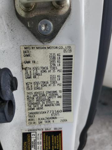 2019 NISSAN FRONTIER S - 1N6DD0CU1KN771560