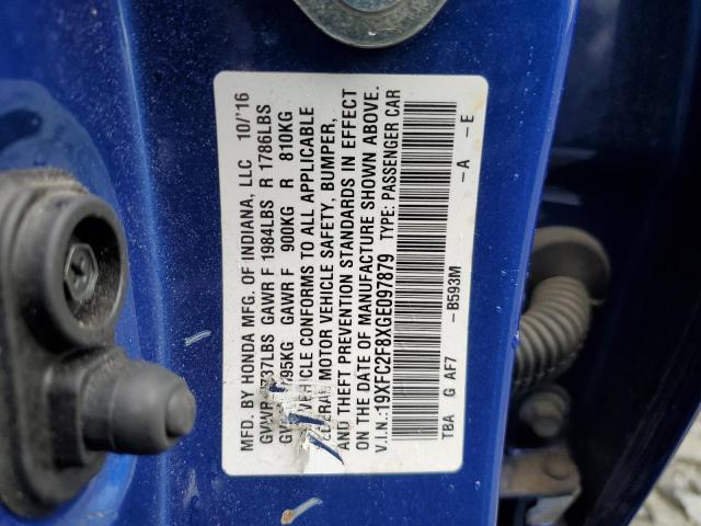 2016 HONDA CIVIC EX - 19XFC2F8XGE097879