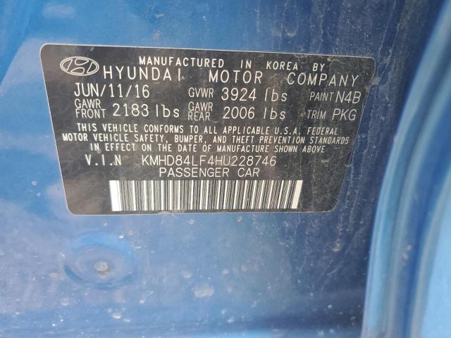 2017 HYUNDAI ELANTRA SE - KMHD84LF4HU228746