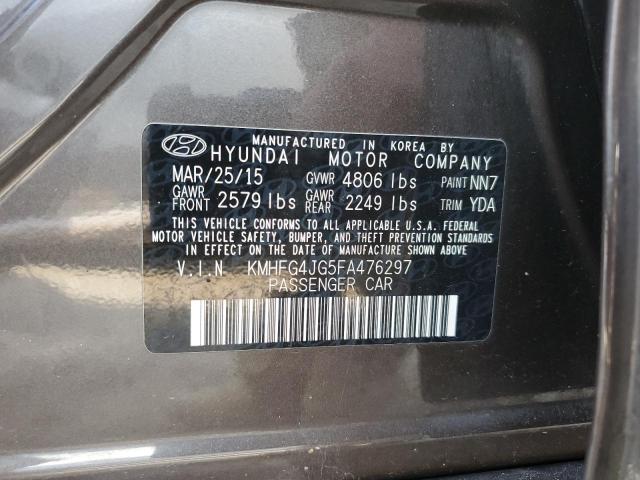 VIN KMHFG4JG5FA476297 2015 Hyundai Azera no.12