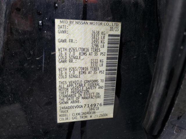 2016 NISSAN FRONTIER S - 1N6AD0EV0GN714976
