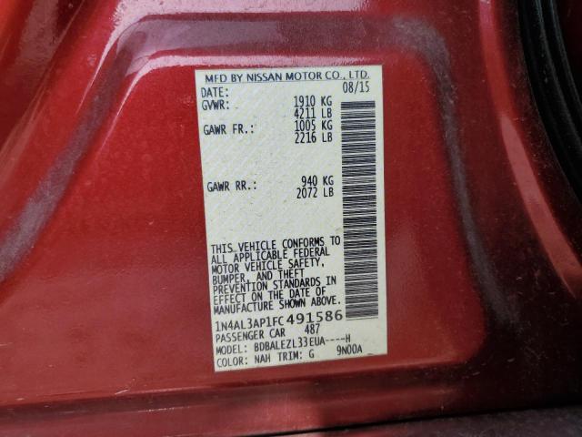 2015 NISSAN ALTIMA 2.5 - 1N4AL3AP1FC491586