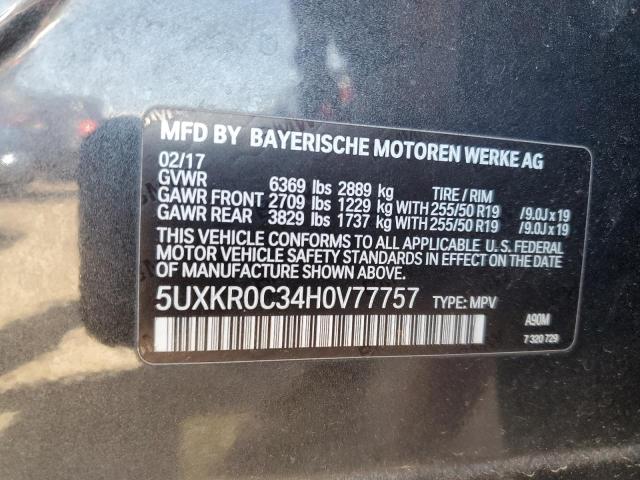 2017 BMW X5 XDRIVE3 - 5UXKR0C34H0V77757