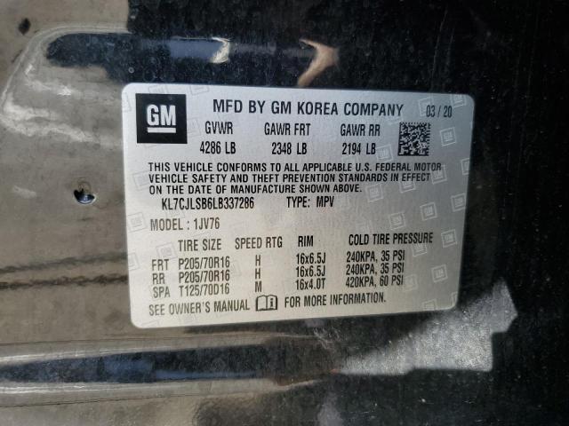 2020 CHEVROLET TRAX 1LT - KL7CJLSB6LB337286